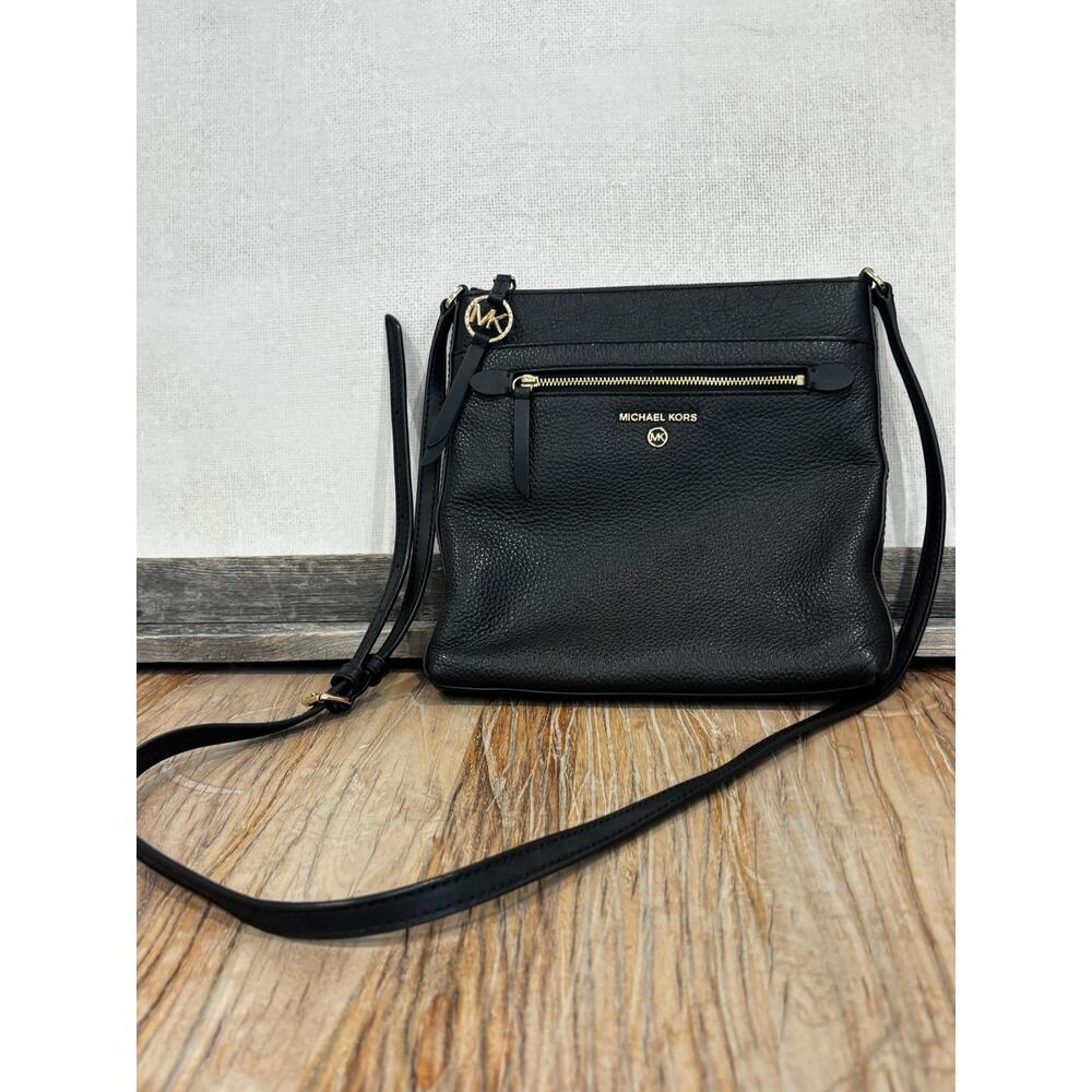 Michael Kors Jet Set Charm Leather Small North South Flat Crossbody Bag Leather - Picture 2 of 6